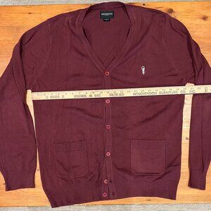 Obey Cardigan Maroon  - Large